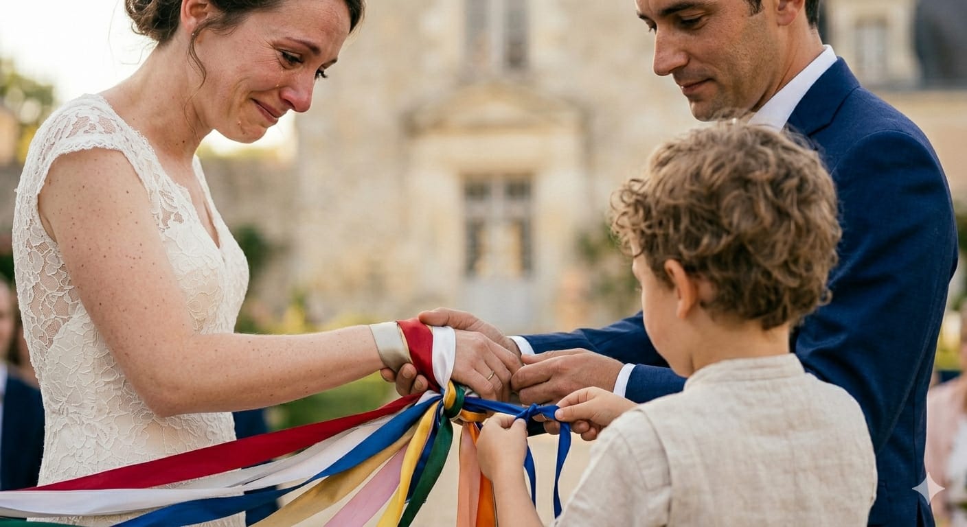 Het Ritueel van de Linten: Een Kleurrijke Verbintenis (Handfasting)